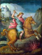 欧洲12-19世纪油画一_BACCHIACCA - Marcus Curtius